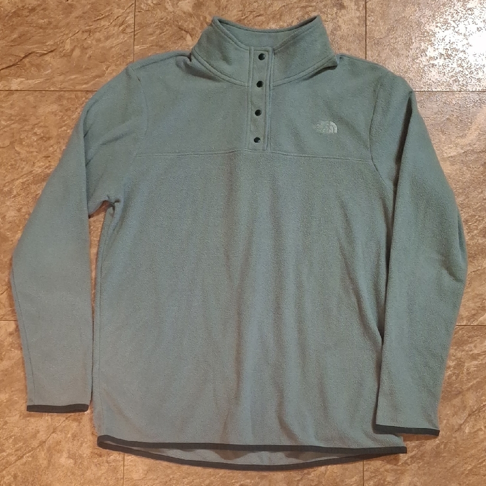 The North Face Teal Fleece Pullover - Picture 1 of 5